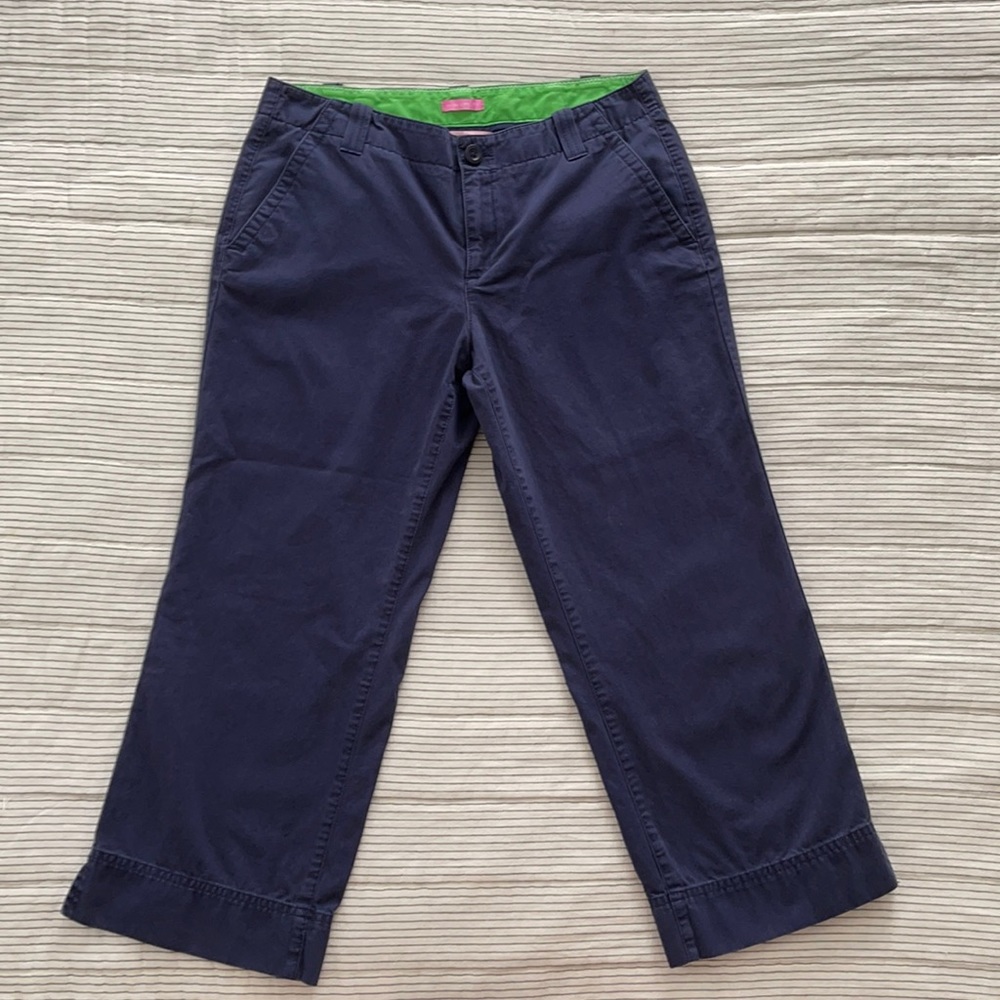 Lily Pulitzer Blue Cropped Pants 6